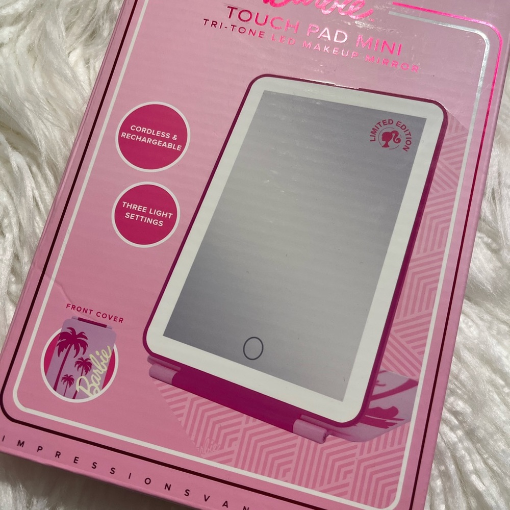 Barbie ~Touch Pad Mini~ Tri Tone Led Makeup Mirror Limited Edition